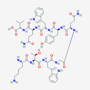 molecular formula C58H78N14O14 B174245 Melanocyte protein pmel 17(130-138)(human) CAS No. 162558-08-9