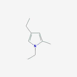 molecular formula C9H15N B174247 1,4-Diethyl-2-methyl-1H-pyrrole CAS No. 198344-74-0