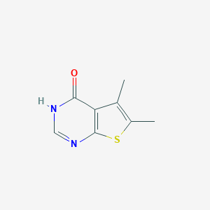 molecular formula C8H8N2OS B174262 5,6-dimethylthieno[2,3-d]pyrimidin-4(3H)-one CAS No. 18593-44-7