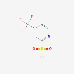 molecular formula C6H3ClF3NO2S B174269 4-(Trifluoromethyl)pyridine-2-sulfonyl chloride CAS No. 174485-71-3