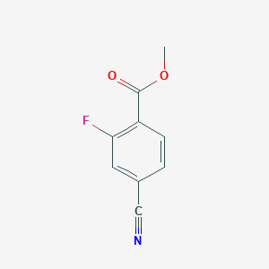 molecular formula C9H6FNO2 B174297 Methyl 4-cyano-2-fluorobenzoate CAS No. 175596-01-7
