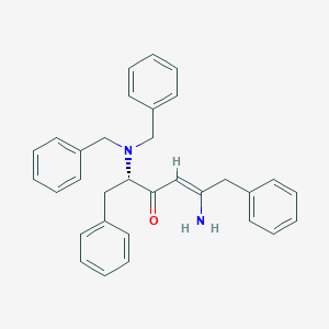 molecular formula C32H32N2O B017434 (s,z)-5-Amino-2-(dibenzylamino)-1,6-diphenylhex-4-en-3-one CAS No. 156732-13-7