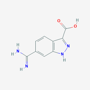 6-carbamimidoyl-1H-indazole-3-carboxylic Acid