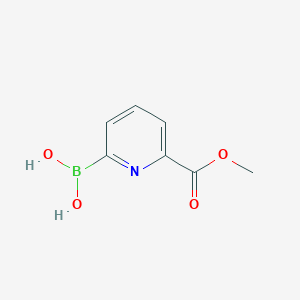 molecular formula C7H8BNO4 B174353 (6-(Methoxycarbonyl)pyridin-2-yl)boronic acid CAS No. 1310404-17-1