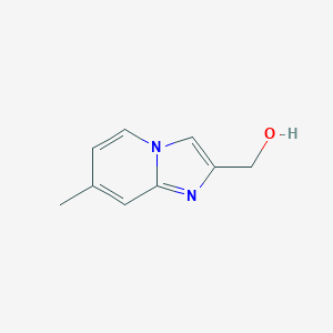 molecular formula C9H10N2O B174363 (7-Methylimidazo[1,2-a]pyridin-2-yl)methanol CAS No. 1216294-32-4