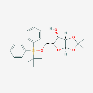 molecular formula C24H32O5Si B174364 alpha-D-Xylofuranose, 5-O-[(1,1-dimethylethyl)diphenylsilyl]-1,2-O-(1-methylethylidene)- CAS No. 114861-14-2