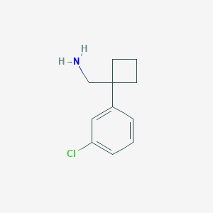 (1-(3-Chlorophenyl)cyclobutyl)methanamine