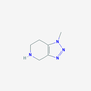 molecular formula C6H10N4 B174370 1-Methyl-4,5,6,7-tetrahydro-1H-[1,2,3]triazolo[4,5-C]pyridine CAS No. 160752-39-6