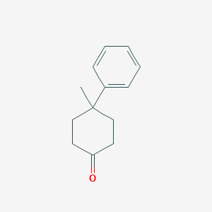 molecular formula C13H16O B174376 4-Methyl-4-phenylcyclohexanone CAS No. 18932-33-7