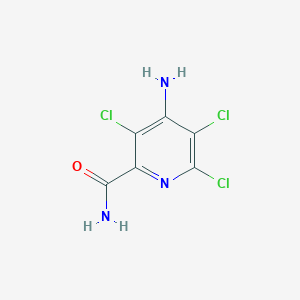 molecular formula C6H4Cl3N3O B174393 4-Amino-3,5,6-trichloropicolinamide CAS No. 14143-46-5