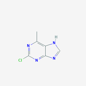 molecular formula C6H5ClN4 B174408 2-chloro-6-methyl-9H-purine CAS No. 1681-19-2