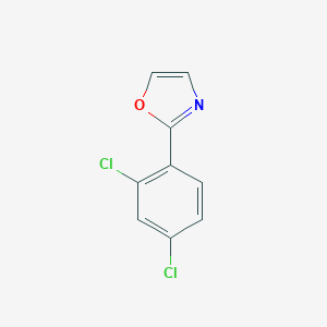 molecular formula C9H5Cl2NO B174409 2-(2,4-Dichlorophenyl)oxazole CAS No. 1242336-71-5