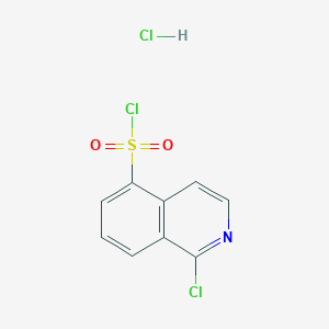 molecular formula C9H6Cl3NO2S B174418 1-Chloroisoquinoline-5-sulfonyl chloride hydrochloride CAS No. 105627-81-4