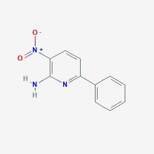 molecular formula C11H9N3O2 B174432 3-Nitro-6-phenylpyridin-2-amine CAS No. 102266-15-9