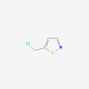 molecular formula C4H4ClNS B174433 5-(Chloromethyl)-1,2-thiazole CAS No. 1710-68-5