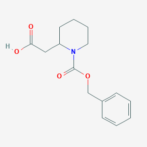 molecular formula C15H19NO4 B174443 N-Cbz-2-piperidineacetic acid CAS No. 137428-09-2