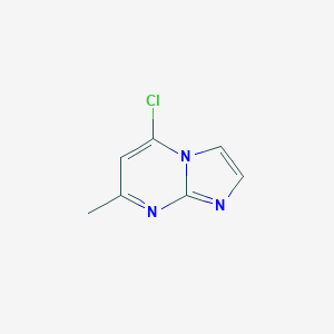 molecular formula C7H6ClN3 B174447 5-Chloro-7-methylimidazo[1,2-A]pyrimidine CAS No. 112266-62-3