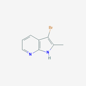 molecular formula C8H7BrN2 B174448 3-Bromo-2-methyl-1H-pyrrolo[2,3-B]pyridine CAS No. 145934-58-3
