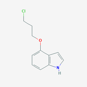 molecular formula C11H12ClNO B174453 4-(3-chloropropoxy)-1H-indole CAS No. 151720-06-8