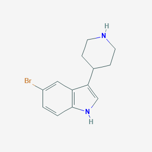 molecular formula C13H15BrN2 B174461 5-Bromo-3-(piperidin-4-yl)-1H-indole CAS No. 149669-42-1