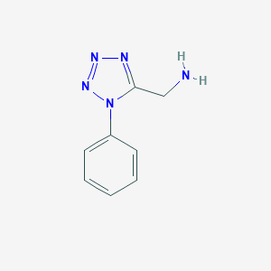 molecular formula C8H9N5 B174481 (1-Phenyltetrazol-5-yl)methanamine CAS No. 165736-06-1