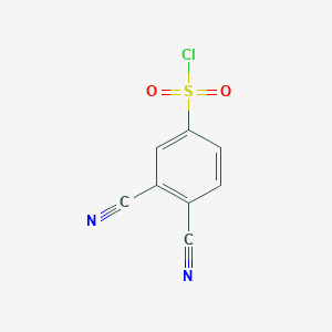 molecular formula C8H3ClN2O2S B174485 4-(Chlorosulfonyl)phthalonitrile CAS No. 170697-25-3
