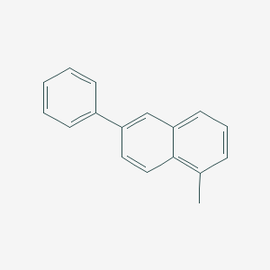 molecular formula C17H14 B174488 1-Methyl-6-phenylnaphthalene CAS No. 18612-93-6