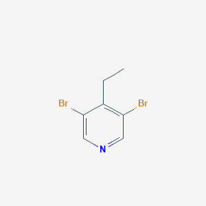 molecular formula C7H7Br2N B174496 3,5-二溴-4-乙基吡啶 CAS No. 125419-80-9