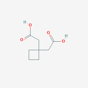 molecular formula C8H12O4 B174500 2,2'-(Cyclobutane-1,1-diyl)diacetic acid CAS No. 1075-98-5