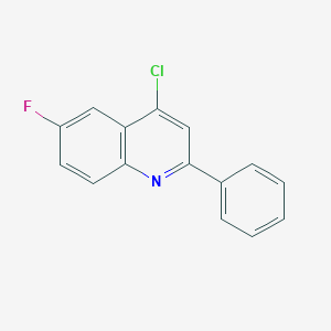 molecular formula C15H9ClFN B174509 4-Chloro-6-fluoro-2-phenylquinoline CAS No. 103914-45-0