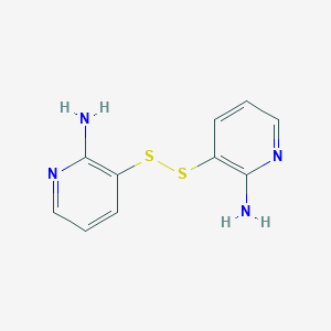 molecular formula C10H10N4S2 B174525 3,3'-Disulfanediylbis(pyridin-2-amine) CAS No. 125209-79-2