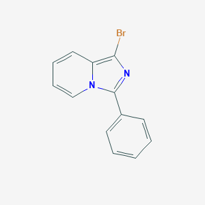 molecular formula C13H9BrN2 B174527 1-Bromo-3-phenylimidazo[1,5-a]pyridine CAS No. 104202-15-5