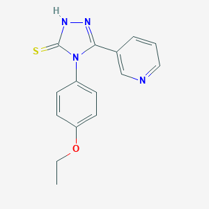 molecular formula C15H14N4OS B174533 4-(4-Ethoxy-phenyl)-5-pyridin-3-yl-4H-[1,2,4]triazole-3-thiol CAS No. 111114-78-4