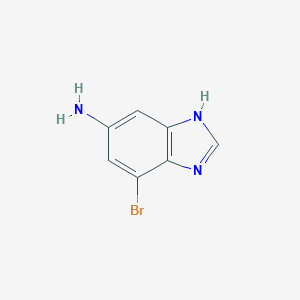 molecular formula C7H6BrN3 B174548 7-Bromo-1H-benzimidazol-5-amine CAS No. 177843-73-1