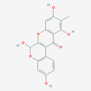 molecular formula C17H12O7 B174558 boeravinone E CAS No. 137787-00-9