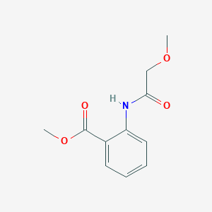 molecular formula C11H13NO4 B174559 Methyl 2-(2-methoxyacetamido)benzoate CAS No. 134017-42-8