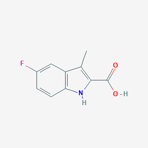 molecular formula C10H8FNO2 B174560 5-Fluoro-3-methyl-1H-indole-2-carboxylic acid CAS No. 16381-46-7