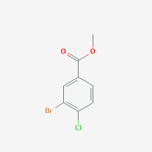 molecular formula C8H6BrClO2 B174562 Methyl 3-bromo-4-chlorobenzoate CAS No. 107947-17-1