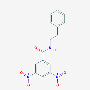 molecular formula C15H13N3O5 B174567 3,5-dinitro-N-(2-phenylethyl)benzamide CAS No. 14401-99-1