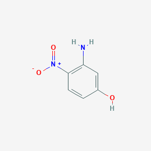 molecular formula C6H6N2O3 B174573 3-氨基-4-硝基苯酚 CAS No. 16292-90-3