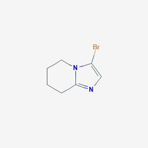 molecular formula C7H9BrN2 B174577 3-Bromo-5,6,7,8-tetrahydroimidazo[1,2-a]pyridine CAS No. 156817-72-0