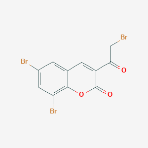molecular formula C11H5Br3O3 B174578 6,8-Dibromo-3-(2-bromoacetyl)chromen-2-one CAS No. 106578-20-5