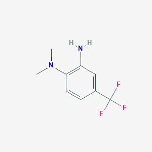 molecular formula C9H11F3N2 B174588 N-[2-amino-4-(trifluoromethyl)phenyl]-N,N-dimethylamine CAS No. 183251-95-8