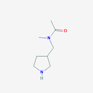 molecular formula C8H16N2O B174589 N-Methyl-N-pyrrolidin-3-ylmethyl-acetamide CAS No. 149069-41-0