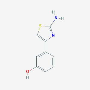 molecular formula C9H8N2OS B174591 3-(2-Amino-1,3-thiazol-4-yl)phenol CAS No. 155983-86-1