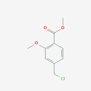 molecular formula C10H11ClO3 B174650 Methyl 4-(chloromethyl)-2-methoxybenzoate CAS No. 1263285-16-0