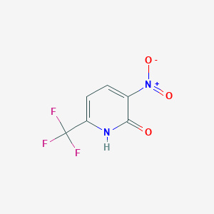 molecular formula C6H3F3N2O3 B174664 3-Nitro-6-(trifluoromethyl)pyridin-2(1H)-one CAS No. 117519-07-0