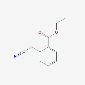 molecular formula C11H11NO2 B174670 Ethyl 2-(cyanomethyl)benzoate CAS No. 19821-21-7