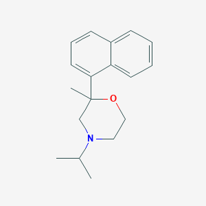 molecular formula C18H23NO B017471 2-Methyl-4-(1-methylethyl)-2-(1-naphthalenyl)morpholine CAS No. 109461-25-8
