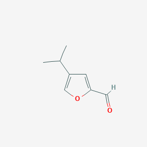 molecular formula C8H10O2 B174733 4-Isopropylfuran-2-carbaldehyde CAS No. 16015-07-9
